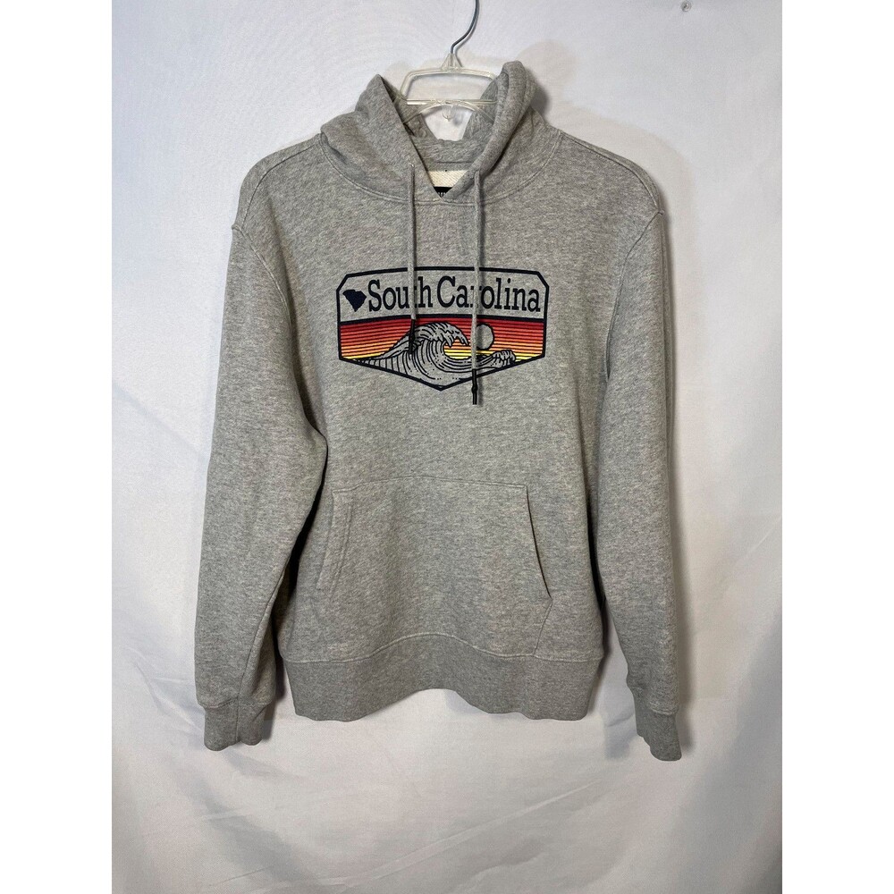 State of Mine South Carolina Wave Sunset Graphic Hoodie Sweatshirt Size Large
